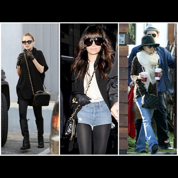 Chanel Vintage Spring 1995 Black Quilted Patent Leather Large 95P Vanity Bag - Picture 4 of 16